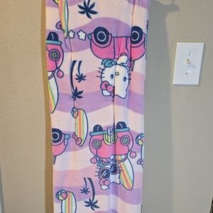 HELLO KITTY BEACH DAY WITH SURF BOARD BLANKET NWT